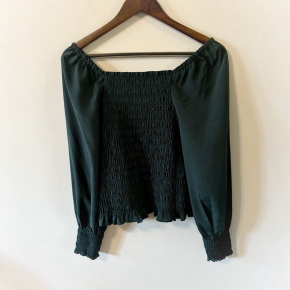 Madewell Lucie Bubble-Sleeve Smocked Top - Picture 3 of 4